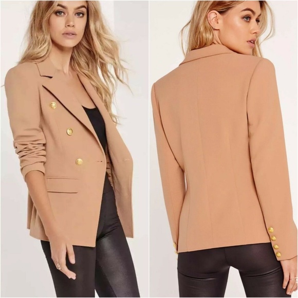 Missguided Jackets & Blazers - Missguided Double Breasted Military Blazer Jacket